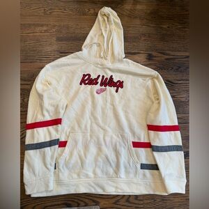 Women’s Detroit Red Wings Cream Hoodie size XL